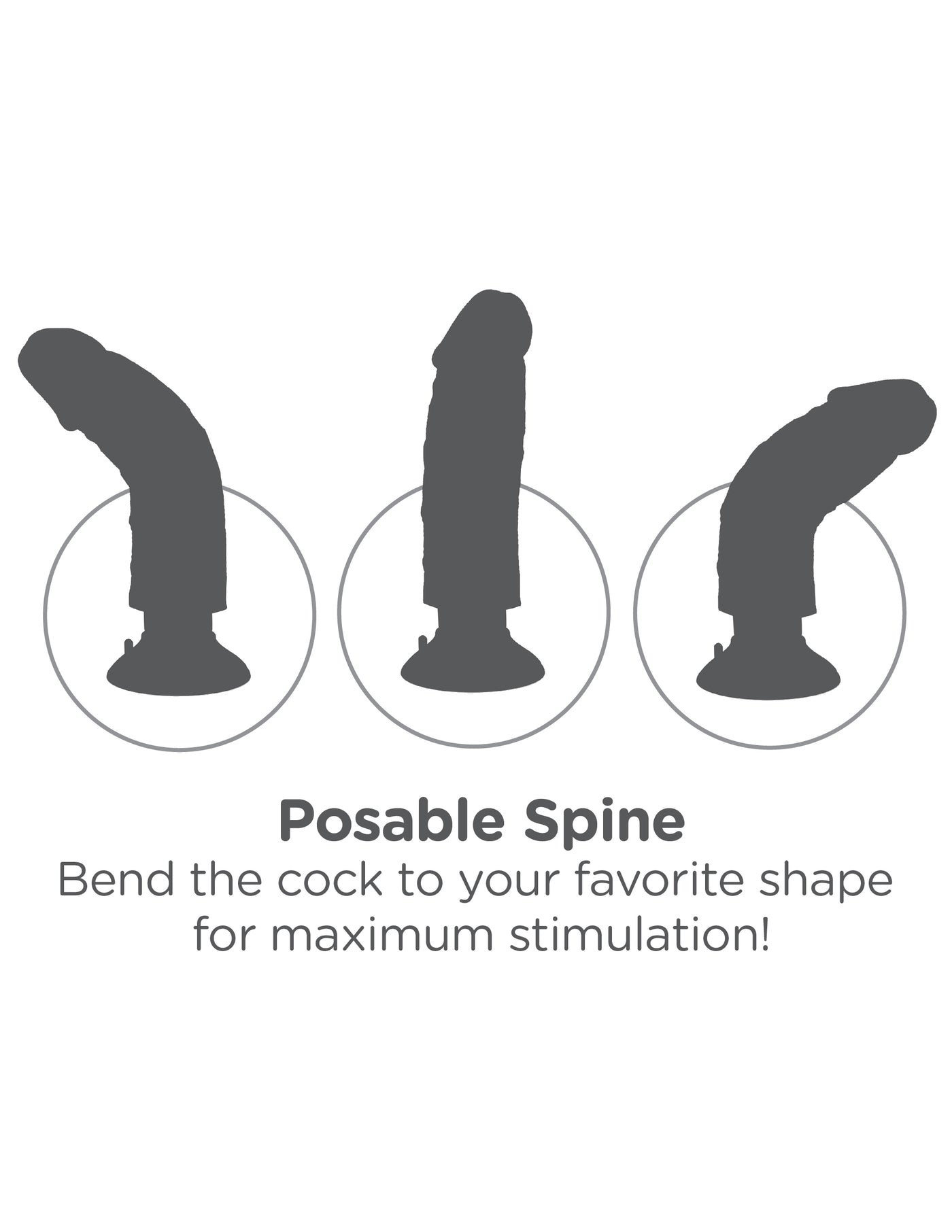 King Cock 6" Vibrating Cock - Brown