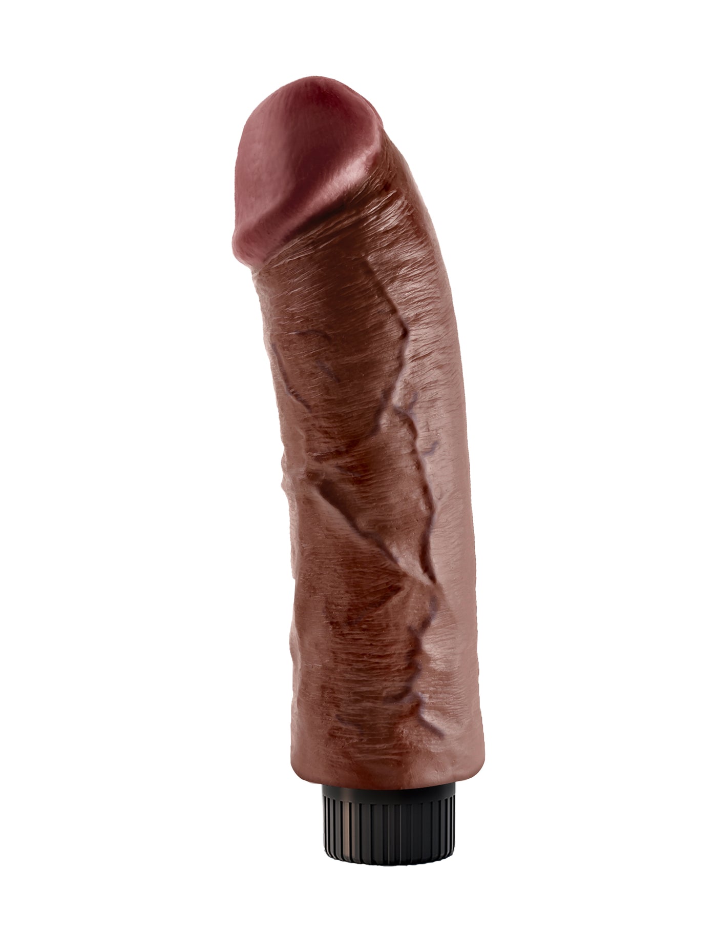 King Cock 8" Vibrating Cock - Brown