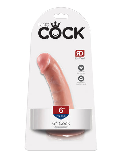 King Cock 6" Cock - Light