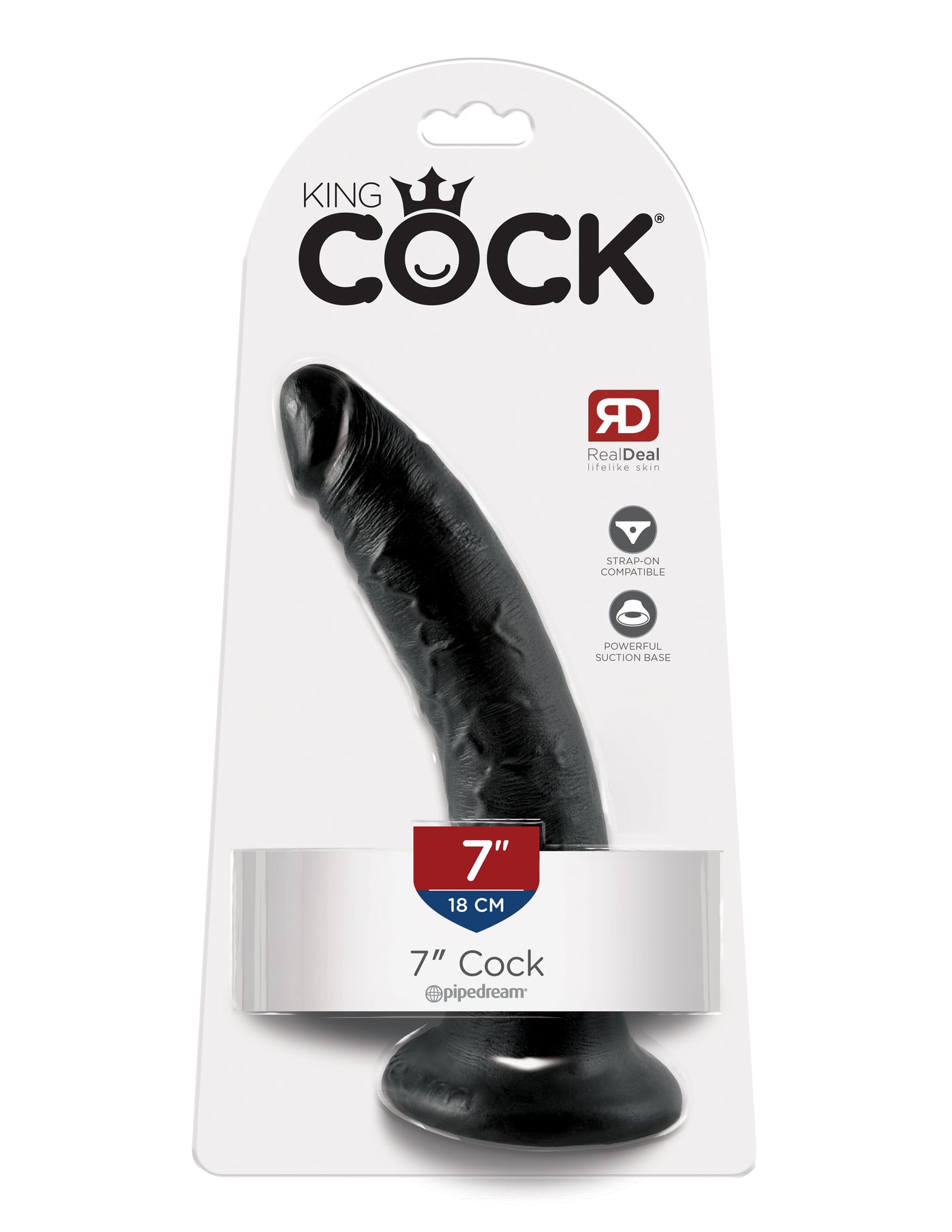 King Cock 7" Cock - Black