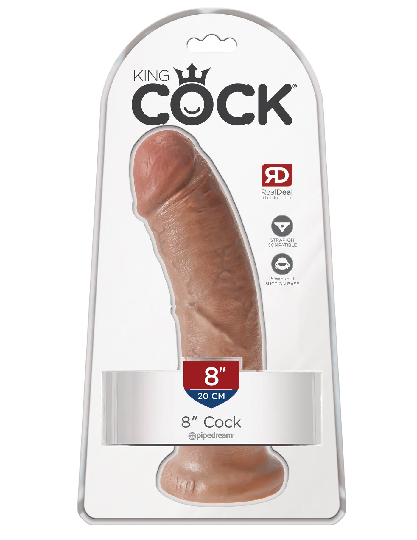 King Cock 8" Cock - Tan