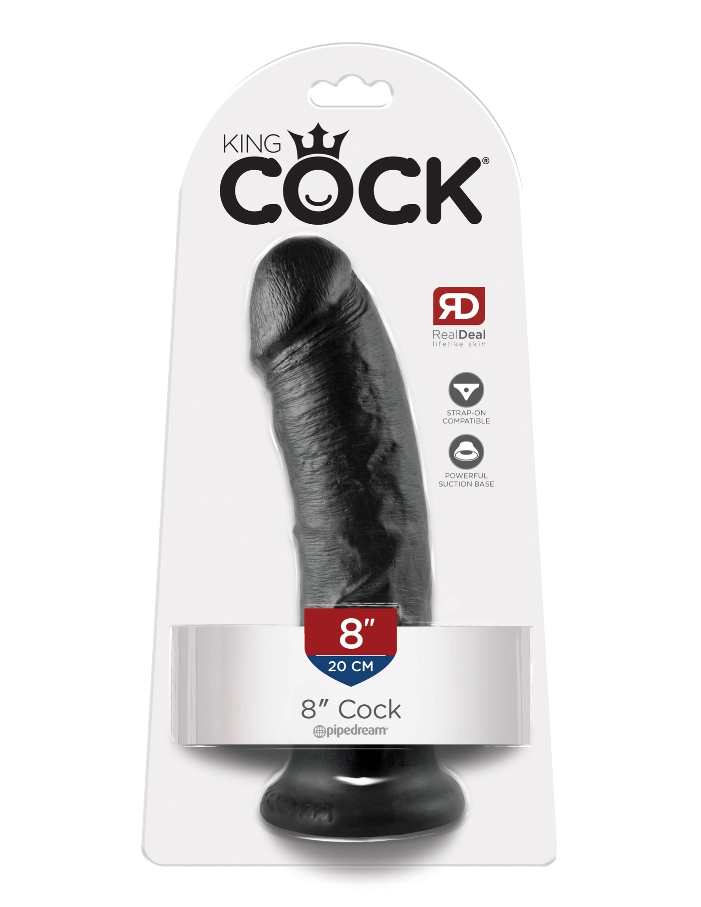 King Cock 8" Cock - Black