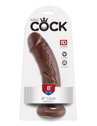 King Cock 8" Cock - Brown