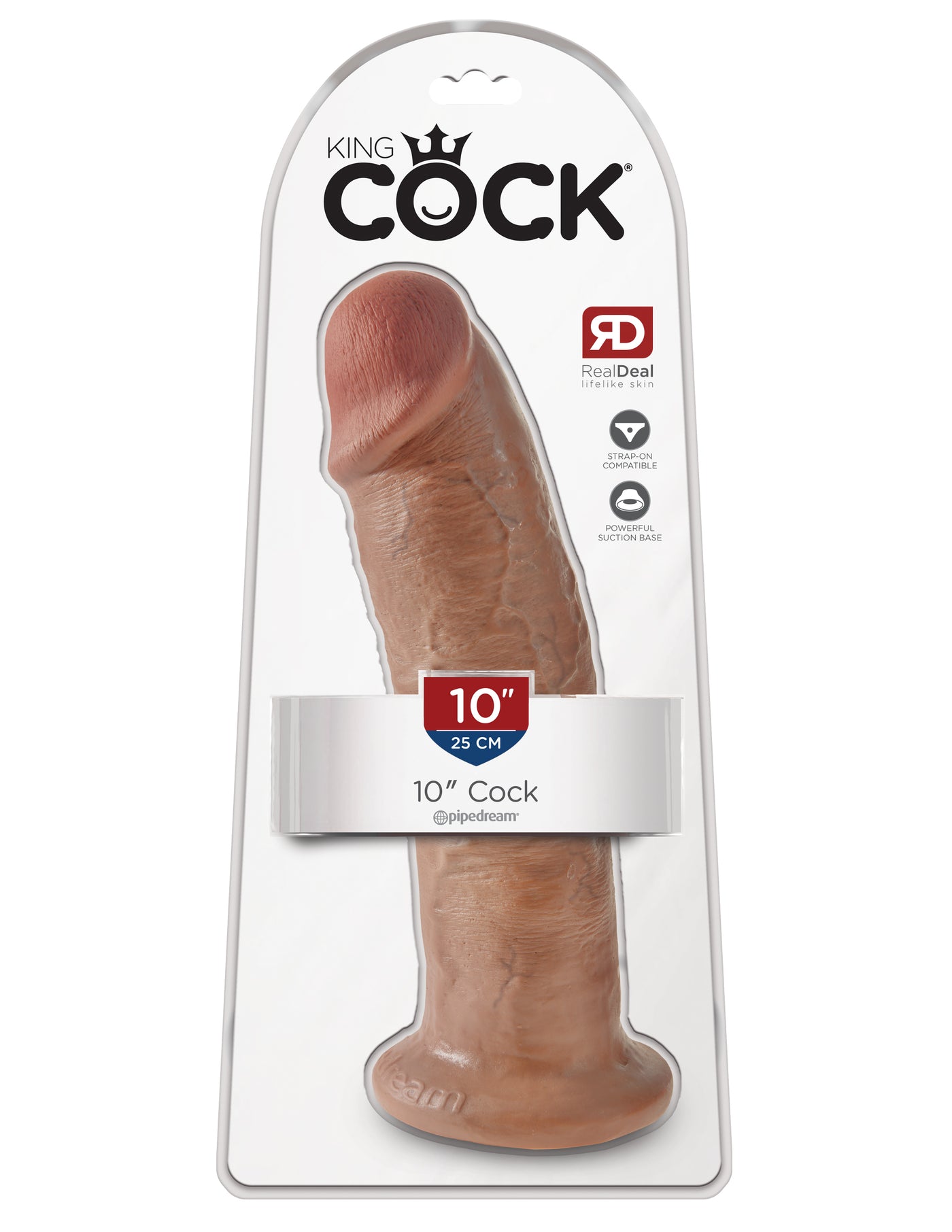 King Cock 10" Cock - Tan