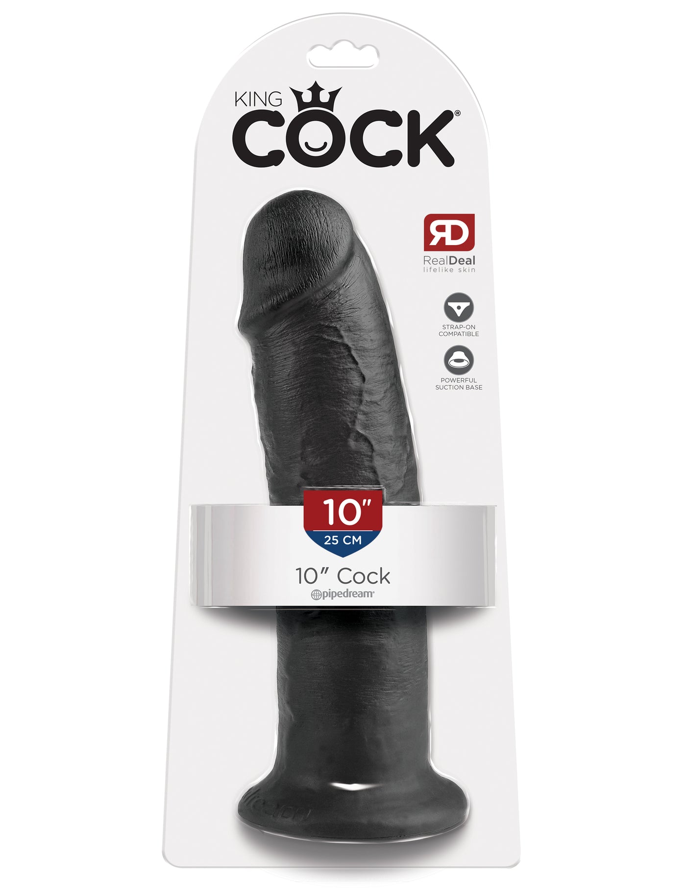 King Cock 10" Cock - Black