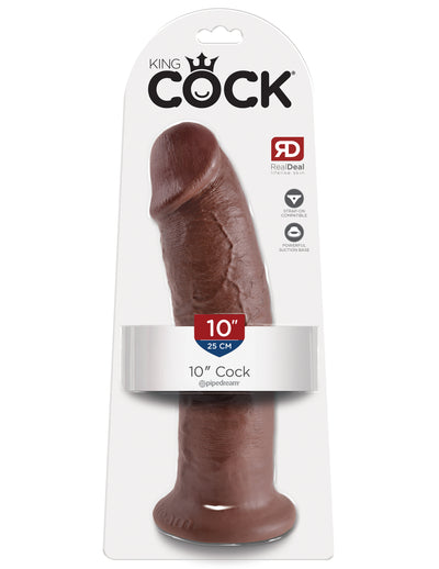 King Cock 10" Cock - Brown