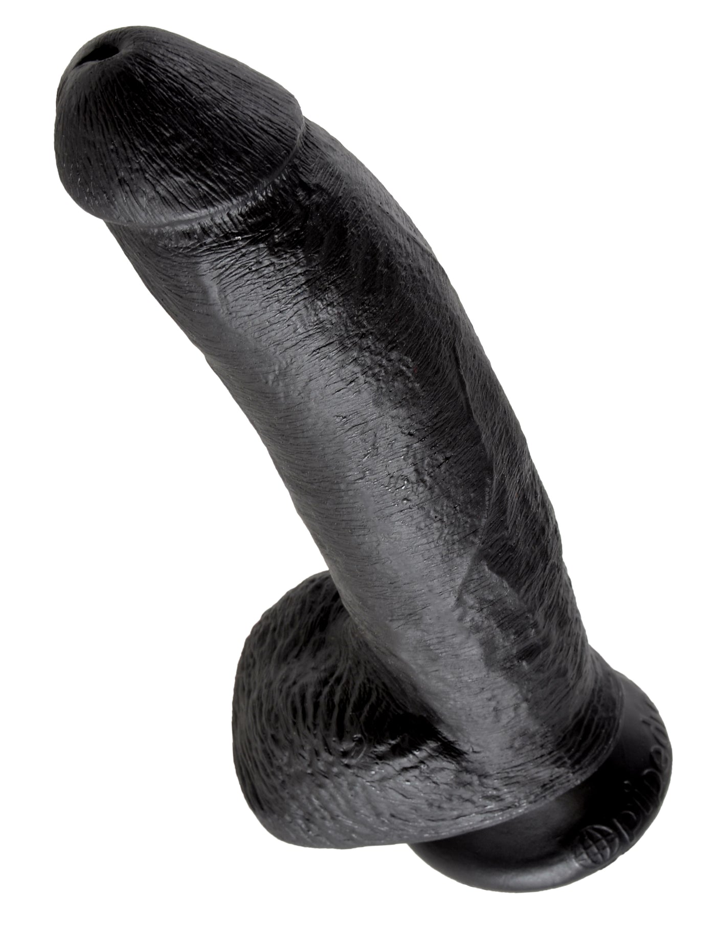 King Cock 9" Cock with Balls - Black