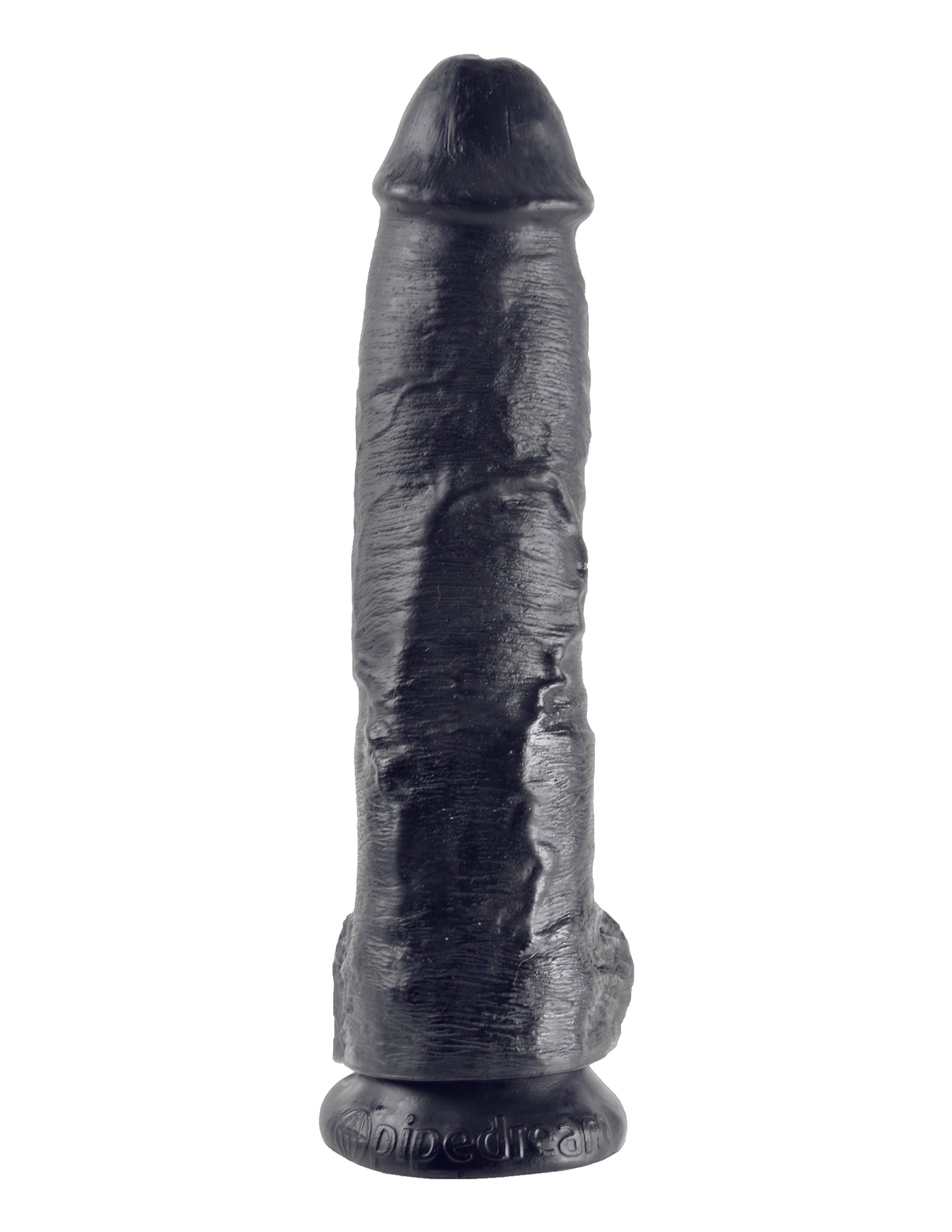 King Cock 10" Cock with Balls - Black