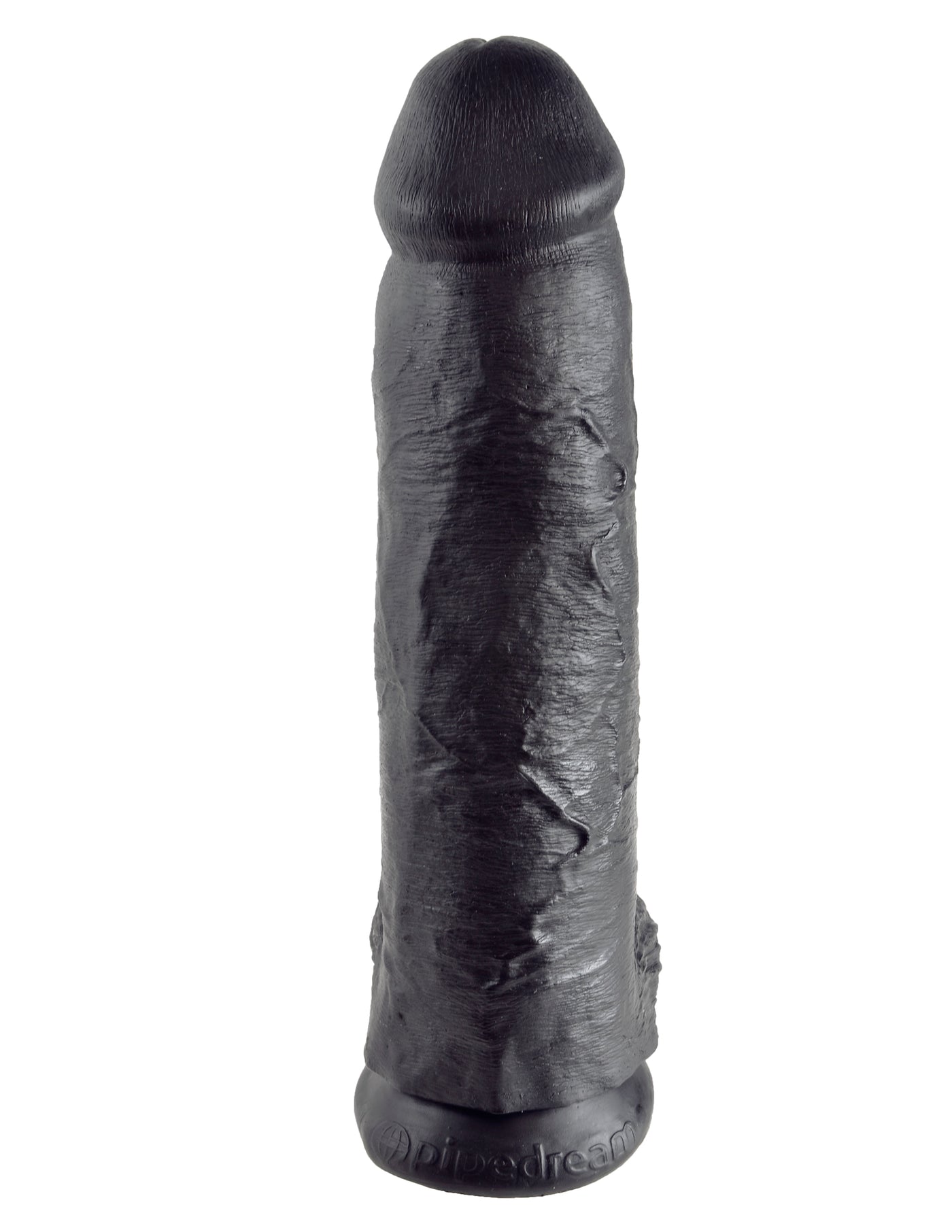 King Cock 12" Cock with Balls - Black