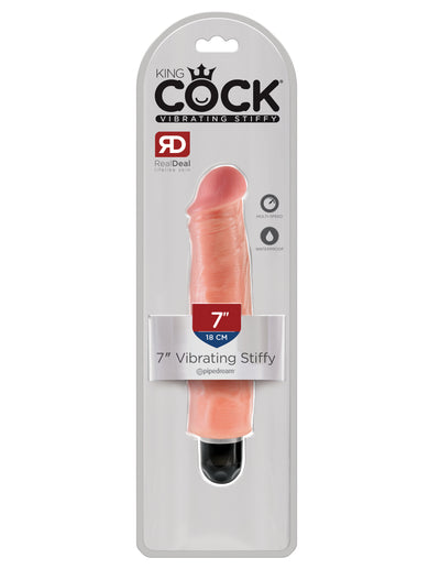 King Cock 7" Vibrating Stiffy - Light