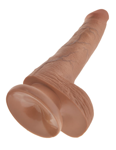 King Cock 6" Cock with Balls - Tan