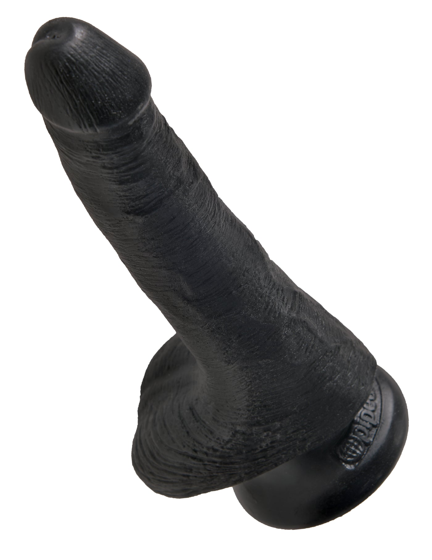 King Cock 6" Cock with Balls - Black