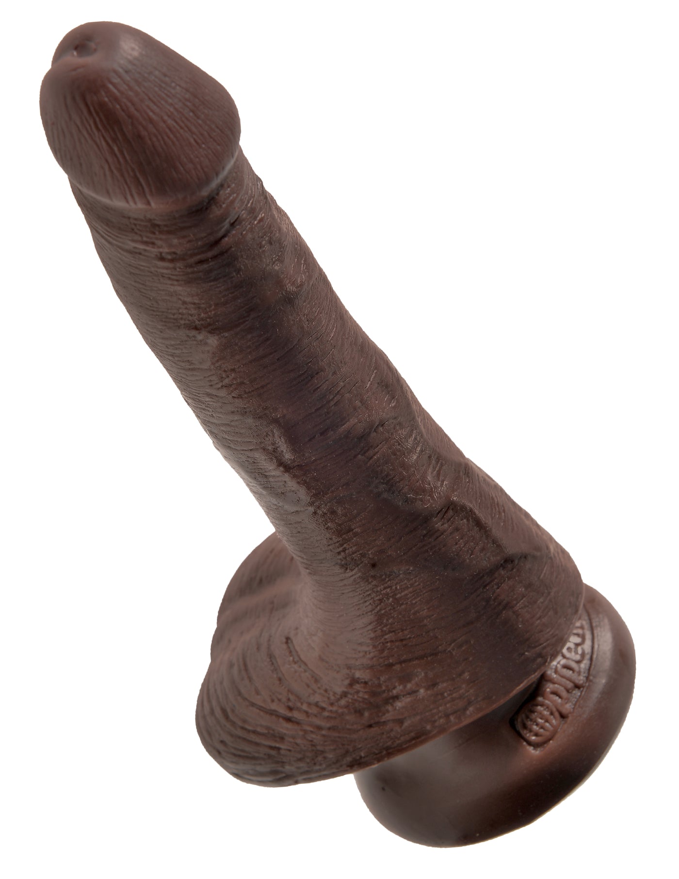 King Cock 6" Cock with Balls - Brown