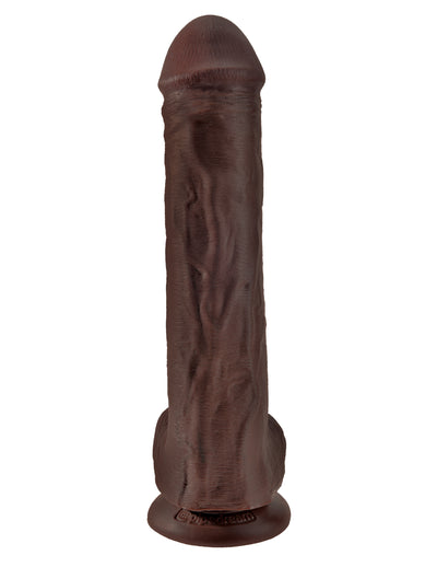 King Cock 13" Cock with Balls - Brown