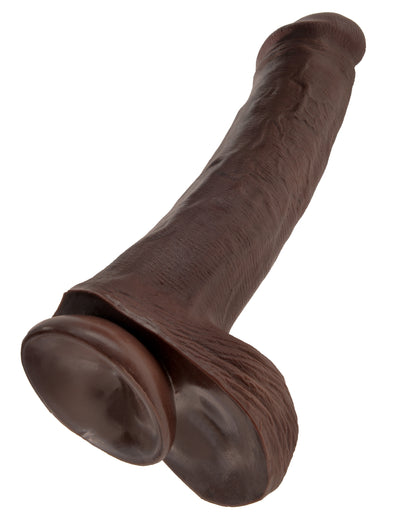 King Cock 13" Cock with Balls - Brown