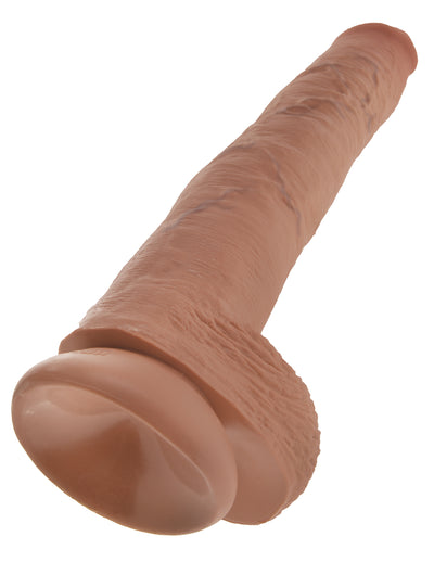 King Cock 14" Cock with Balls - Tan