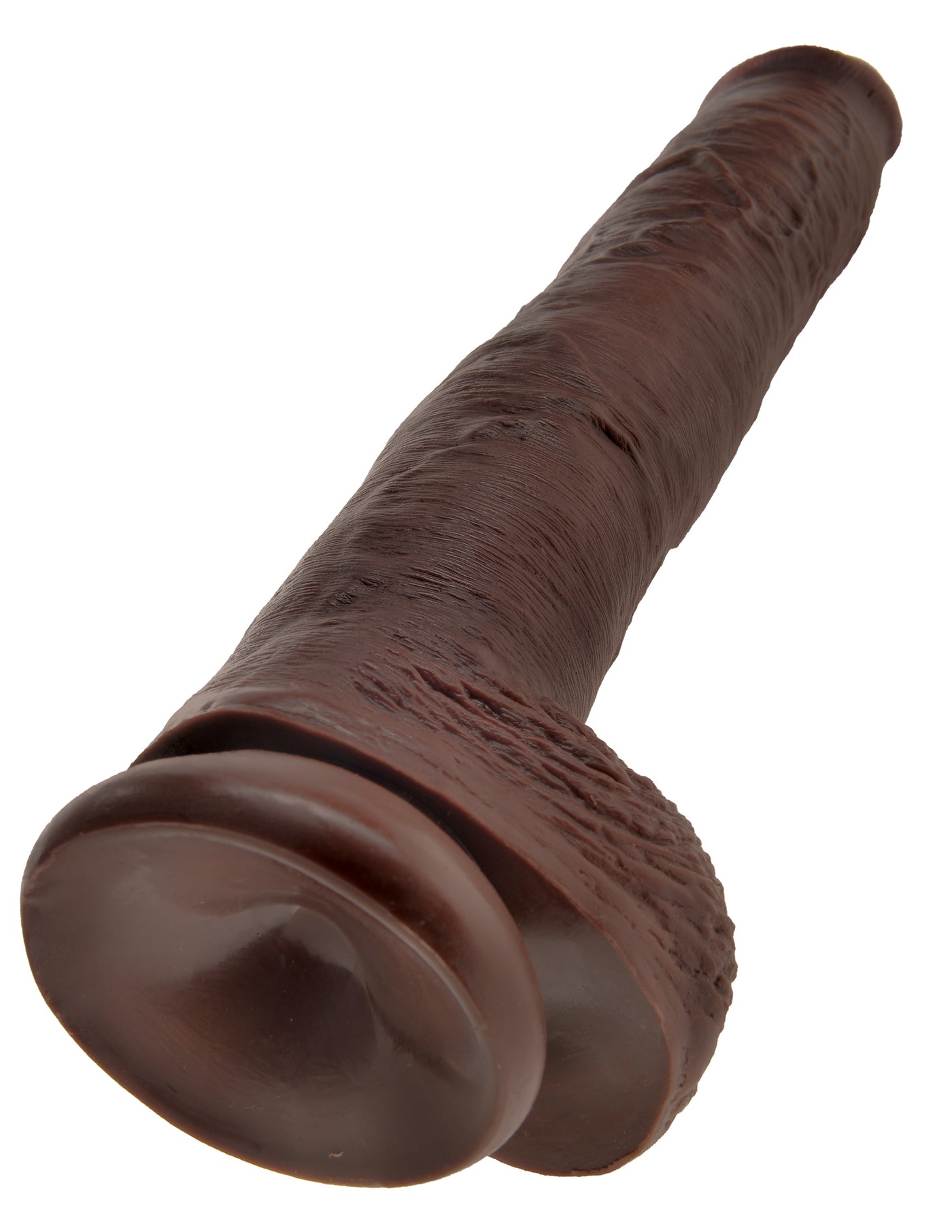 King Cock 14" Cock with Balls - Brown