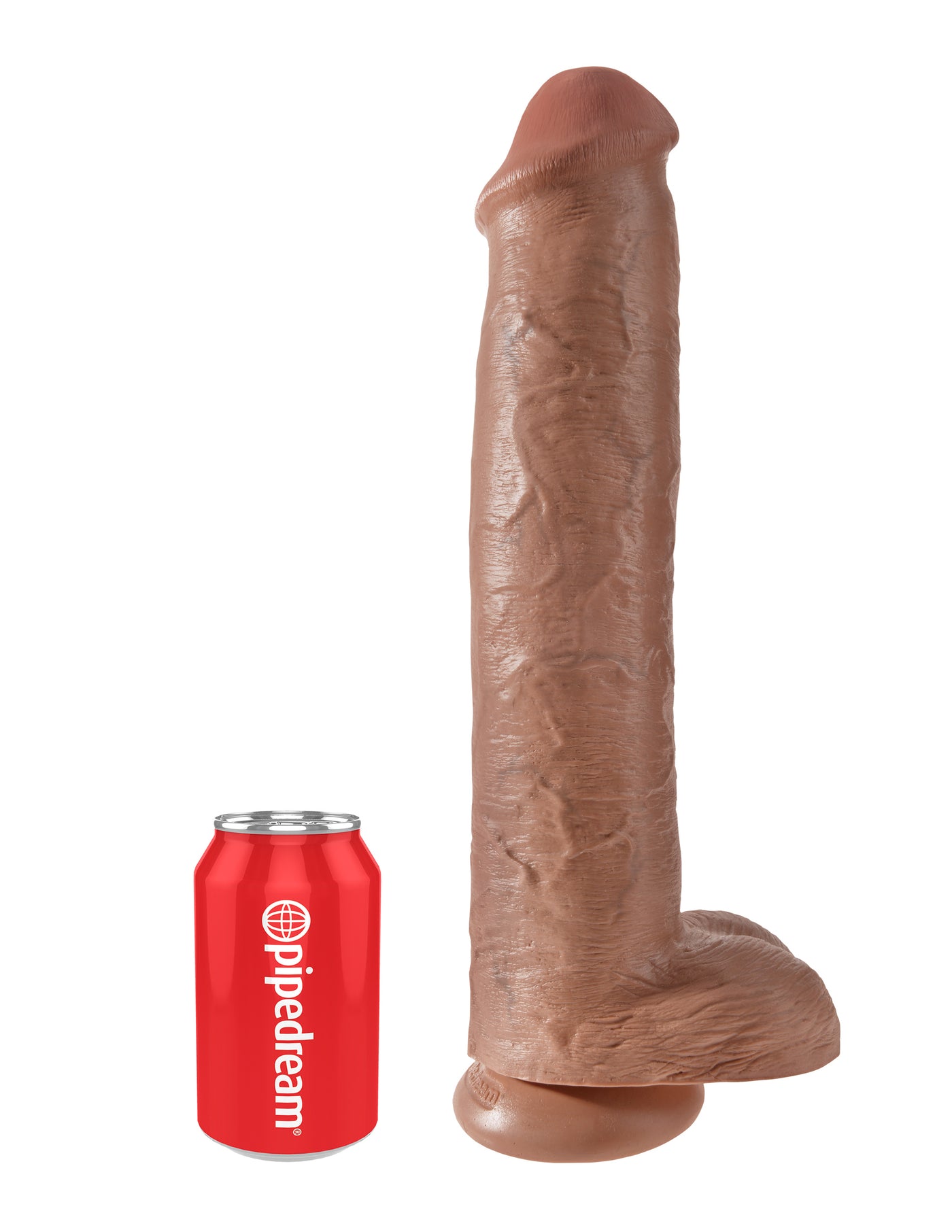 King Cock 15" Cock with Balls - Tan