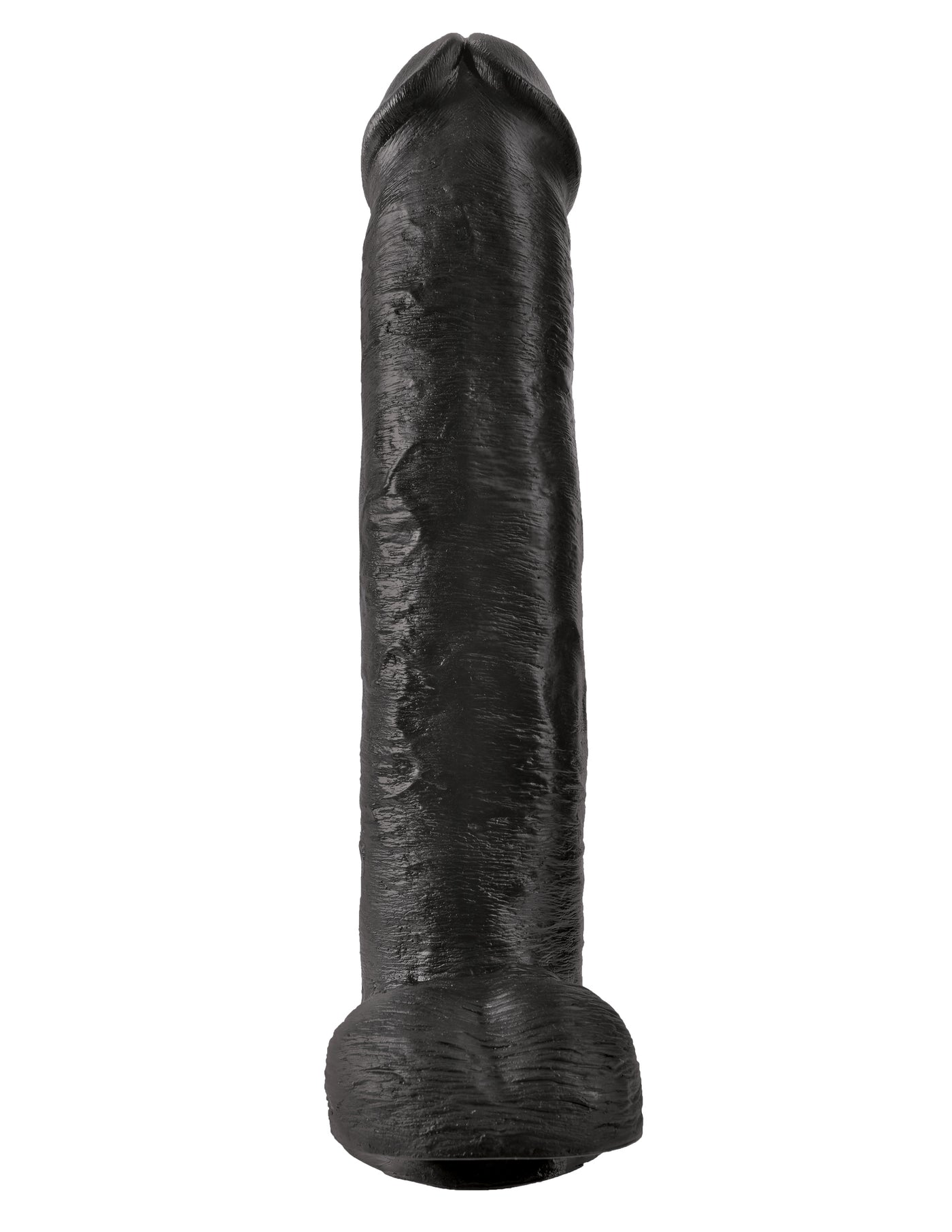 King Cock 15" Cock with Balls - Black