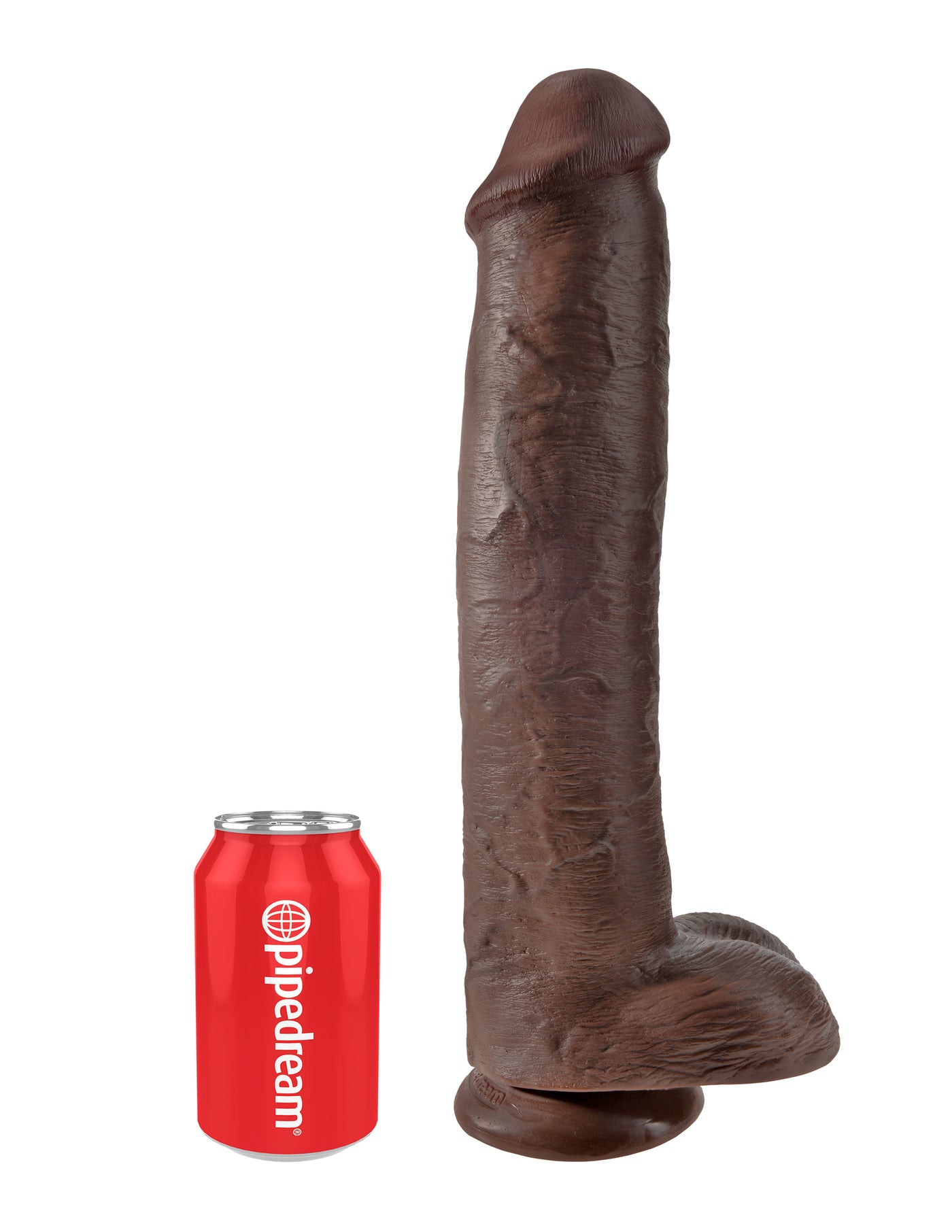 King Cock 15" Cock with Balls - Brown