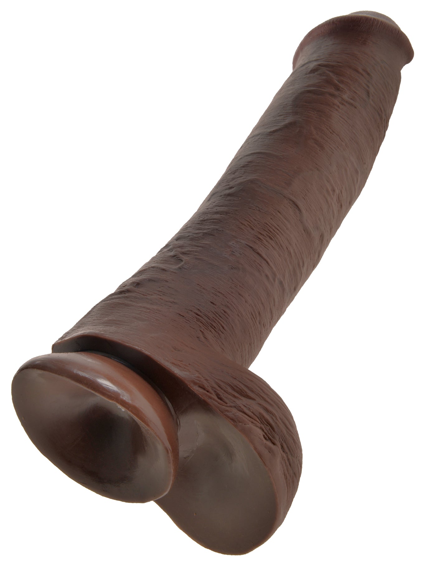 King Cock 15" Cock with Balls - Brown