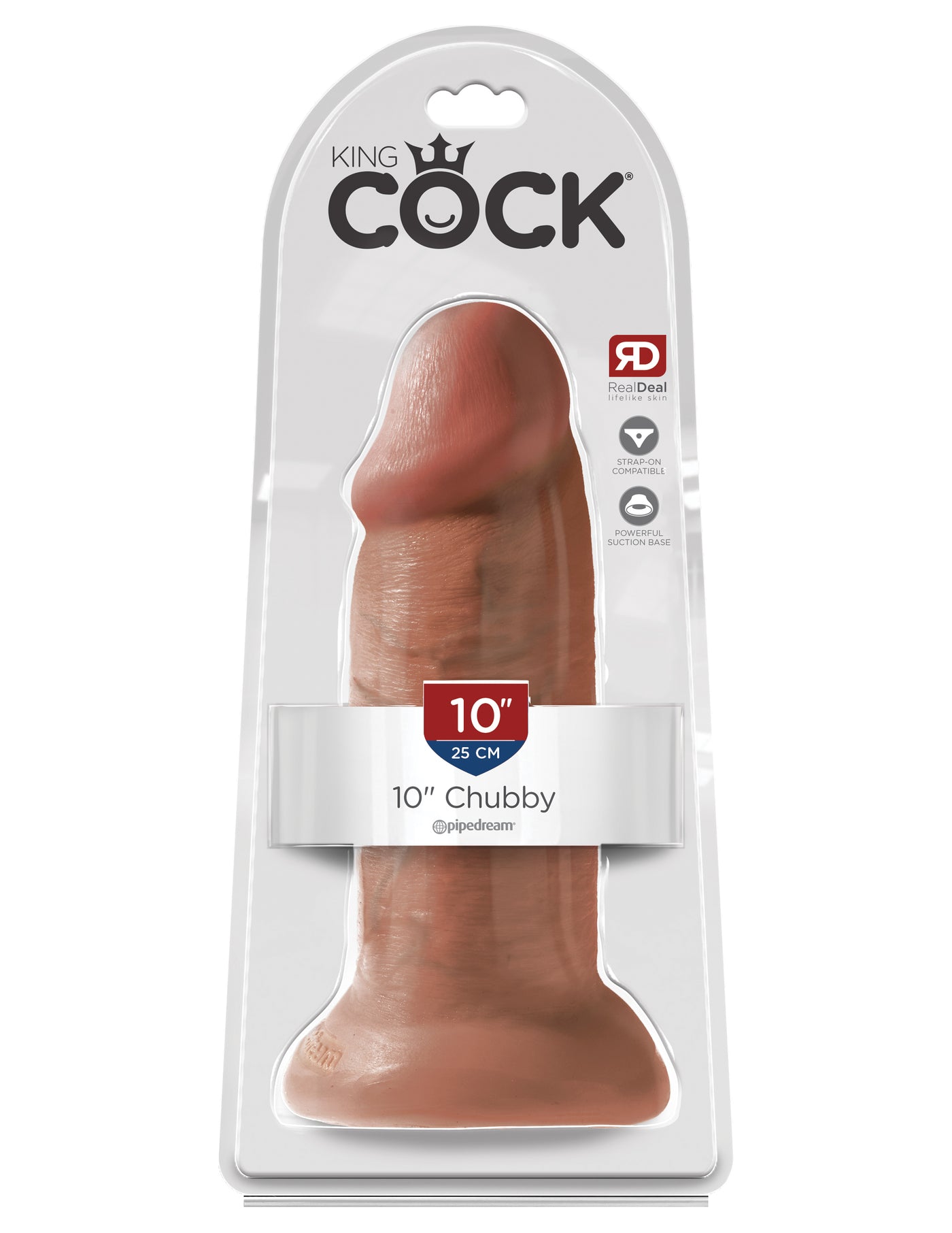 King Cock 10" Chubby - Tan