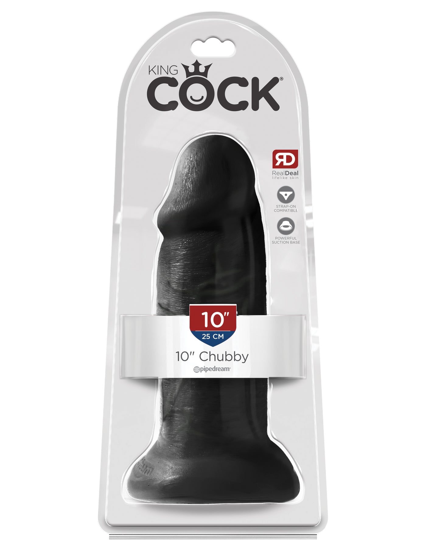 King Cock 10" Chubby - Black