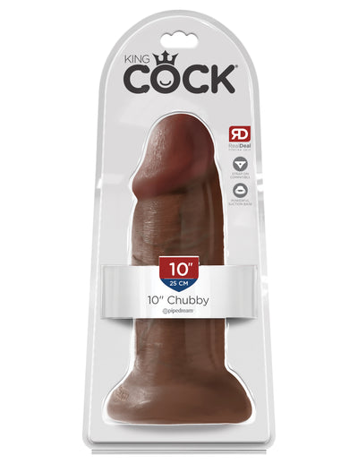 King Cock 10" Chubby - Brown