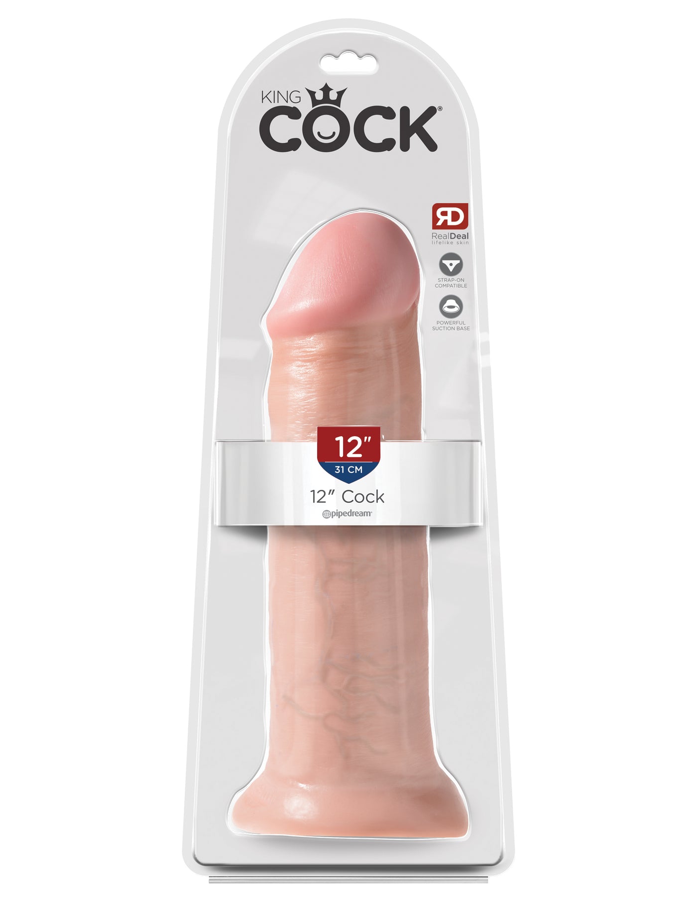 King Cock 12" Cock - Light