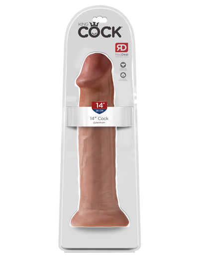 King Cock 14" Cock - Tan