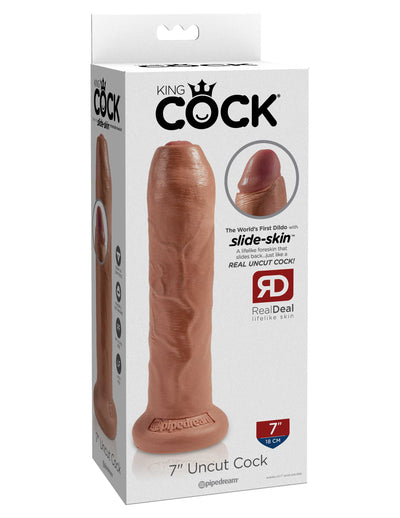 King Cock 7" Uncut - Tan