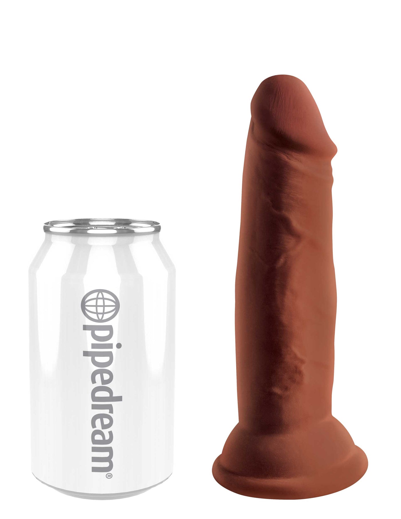 King Cock Plus 6" Triple Density Cock - Brown