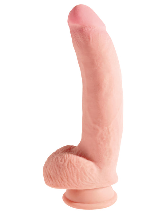 King Cock Plus 10" Triple Density Cock with Balls - Light
