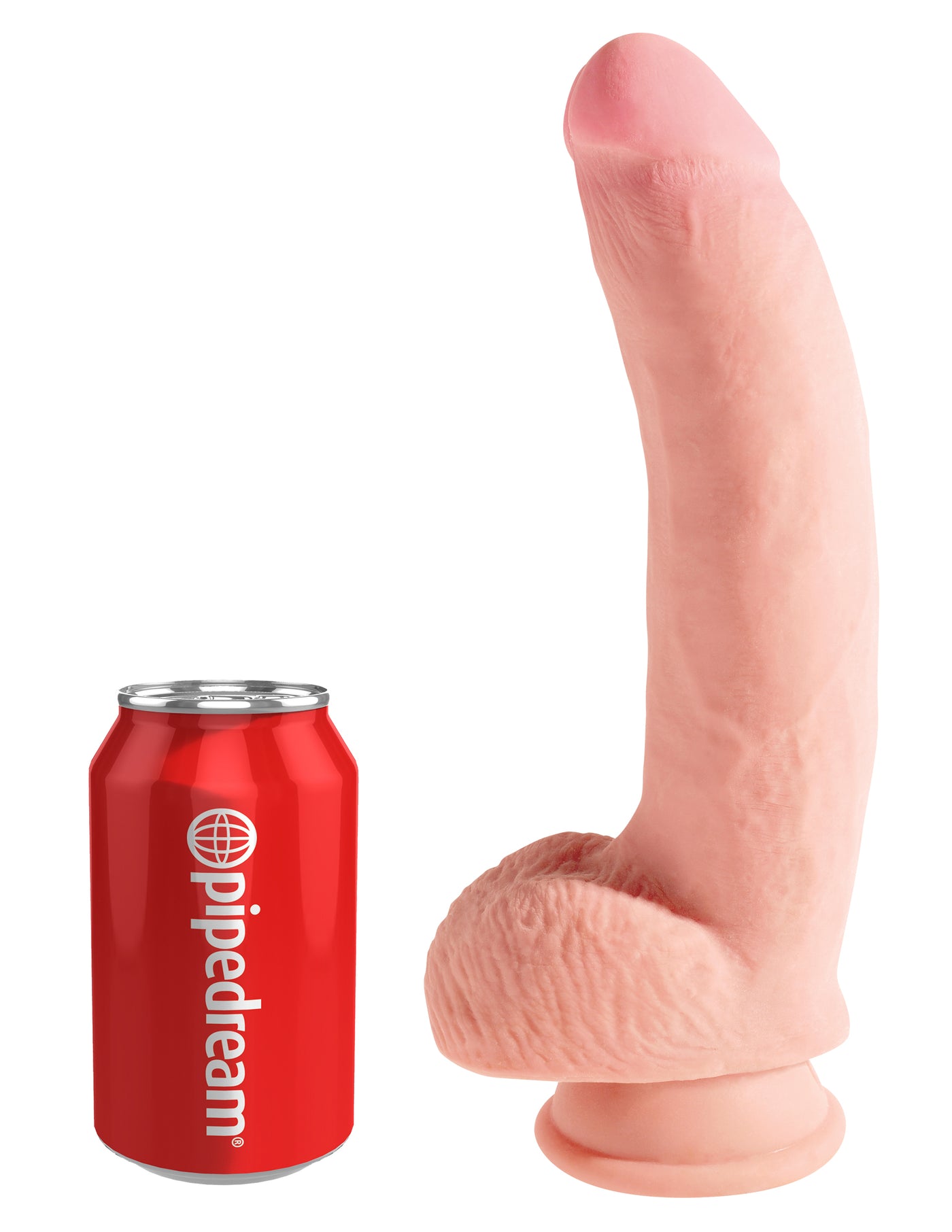 King Cock Plus 10" Triple Density Cock with Balls - Light