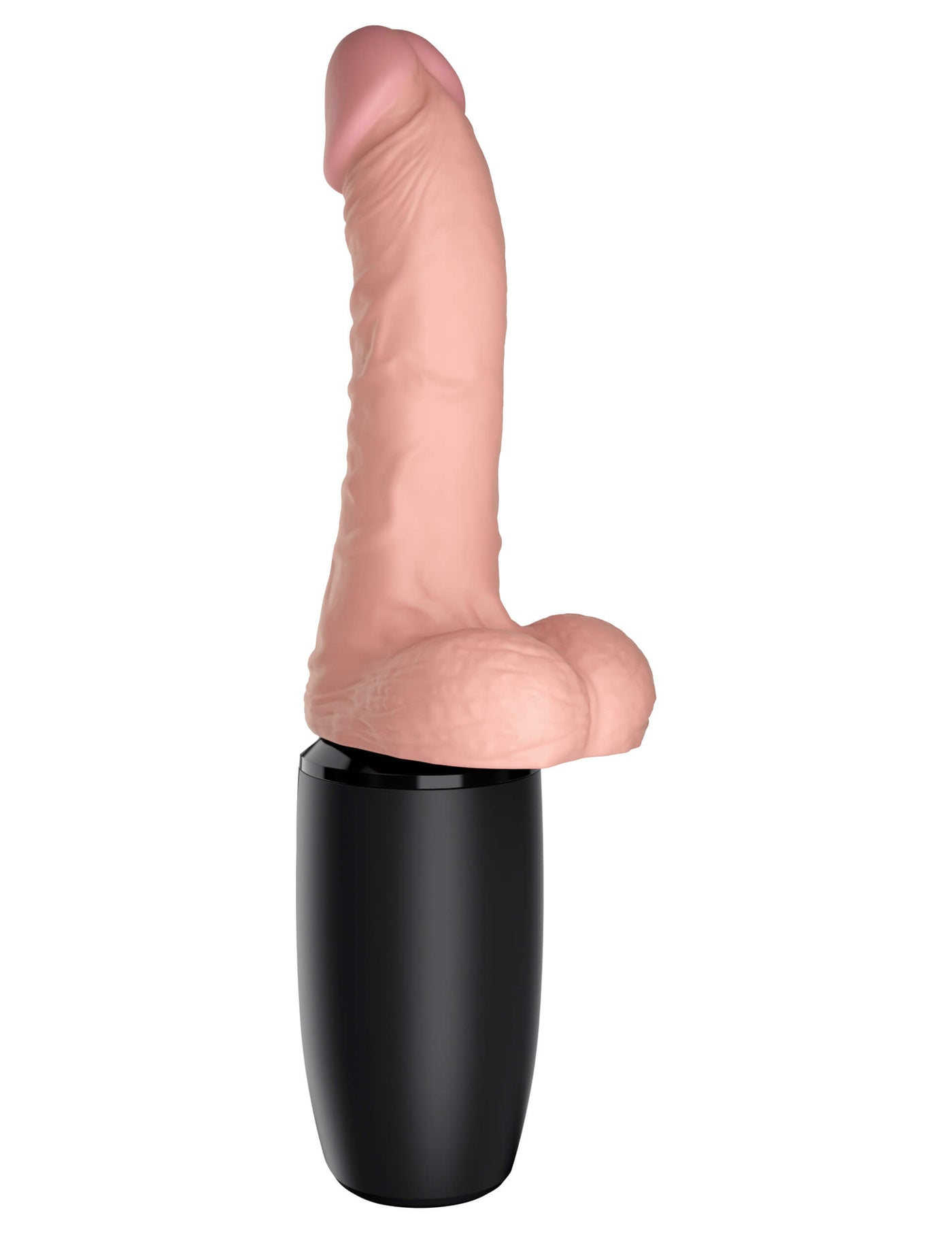 King Cock Plus 6.5" Thrusting Cock with Balls - Light