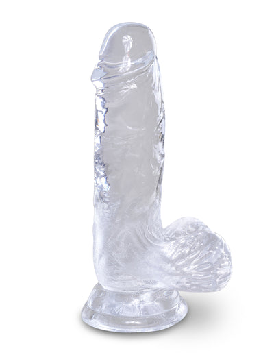 King Cock Clear 5" Cock with Balls