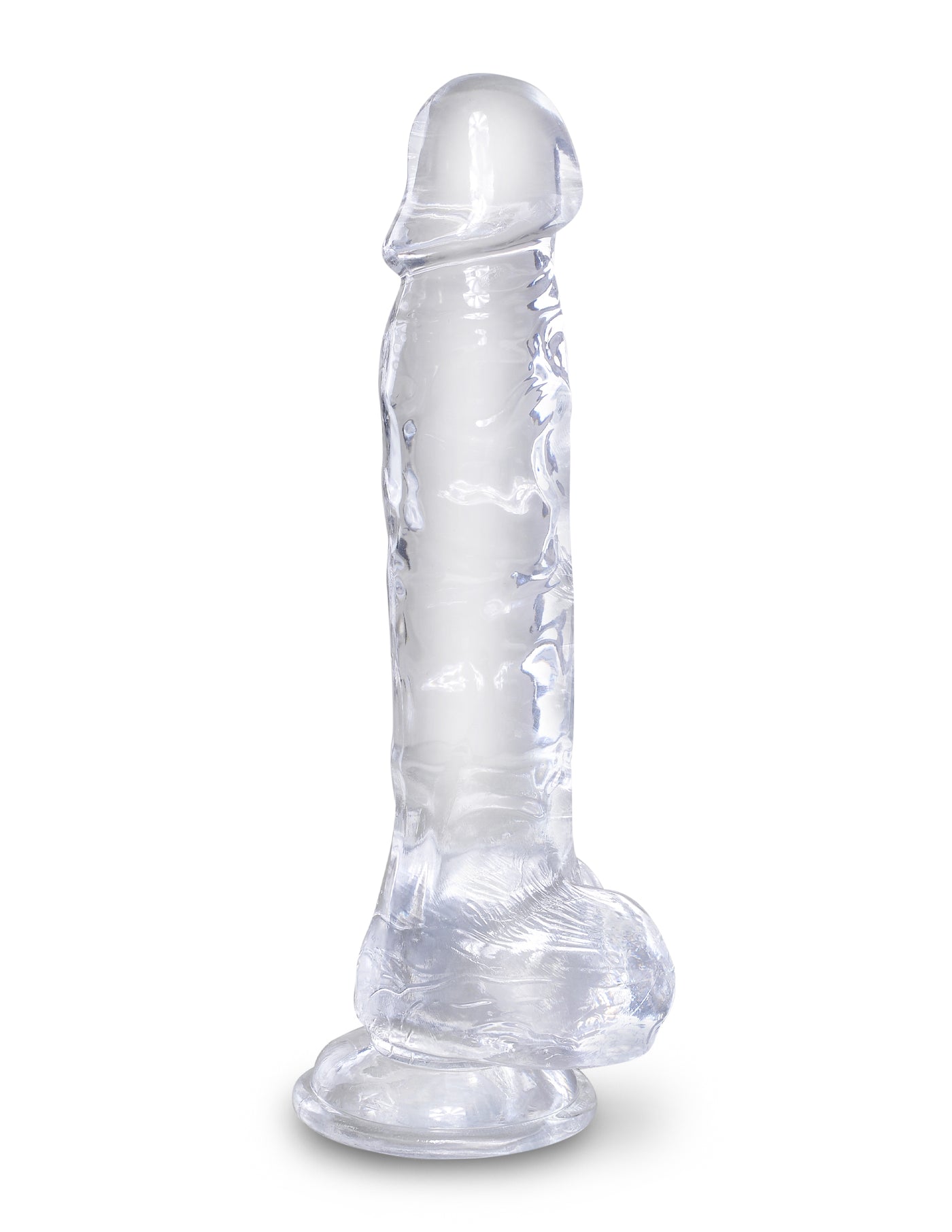 King Cock Clear 8" Cock with Balls