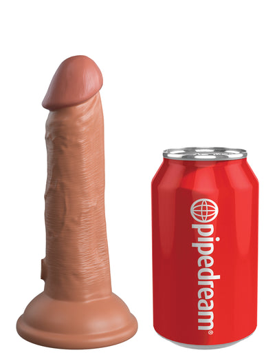 King Cock Elite 6" Silicone Dual Density Cock - Tan