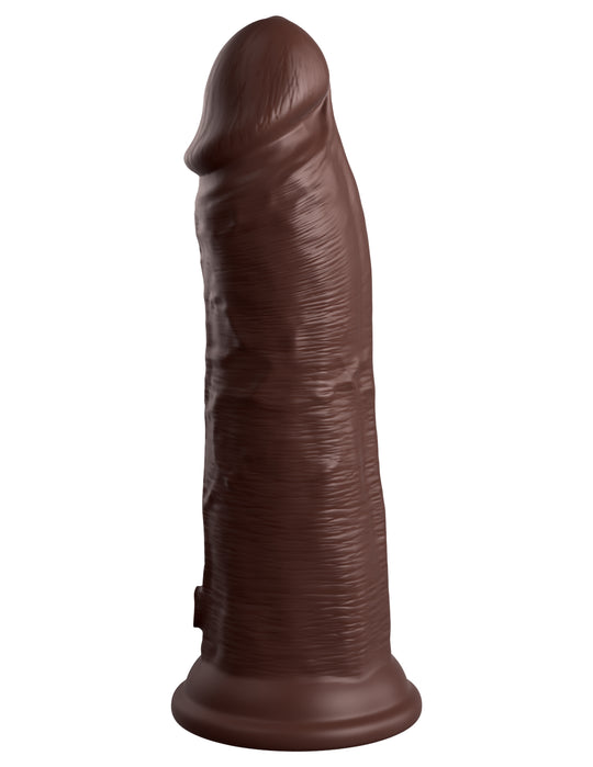 King Cock Elite 8" Silicone Dual Density Cock - Brown