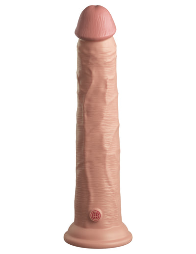 King Cock Elite 10" Silicone Dual Density Cock - Light