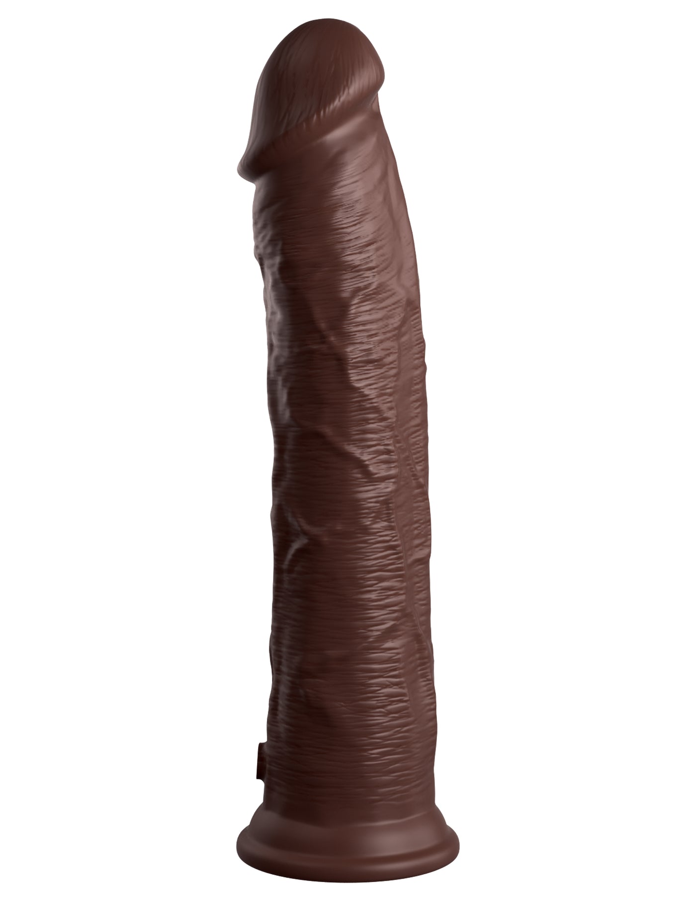 King Cock Elite 11" Silicone Dual Density Cock - Brown