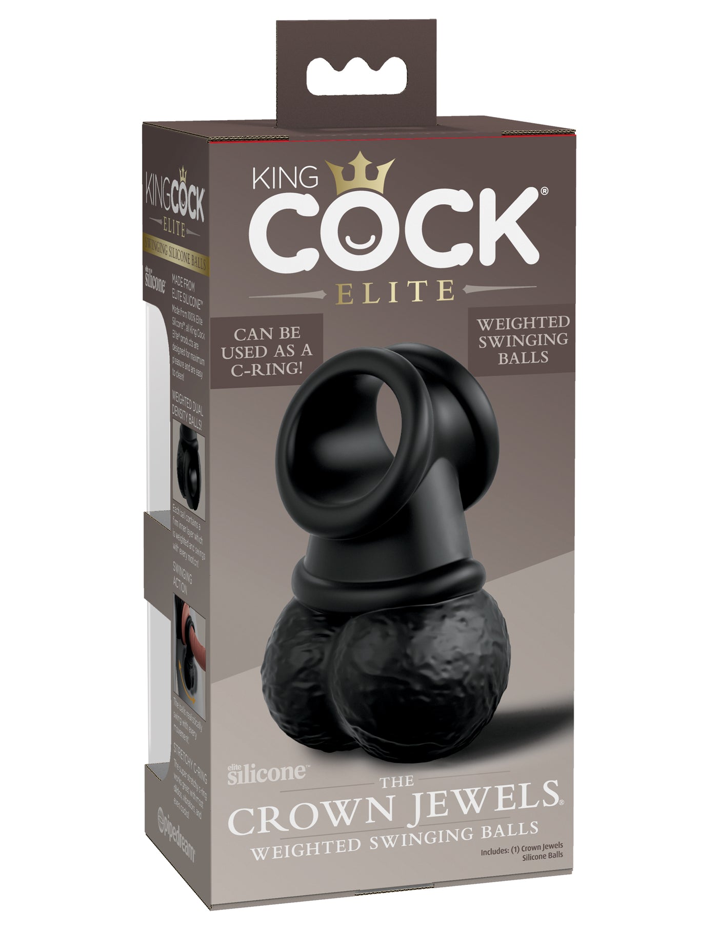 King Cock Elite Swinging Silicone Balls