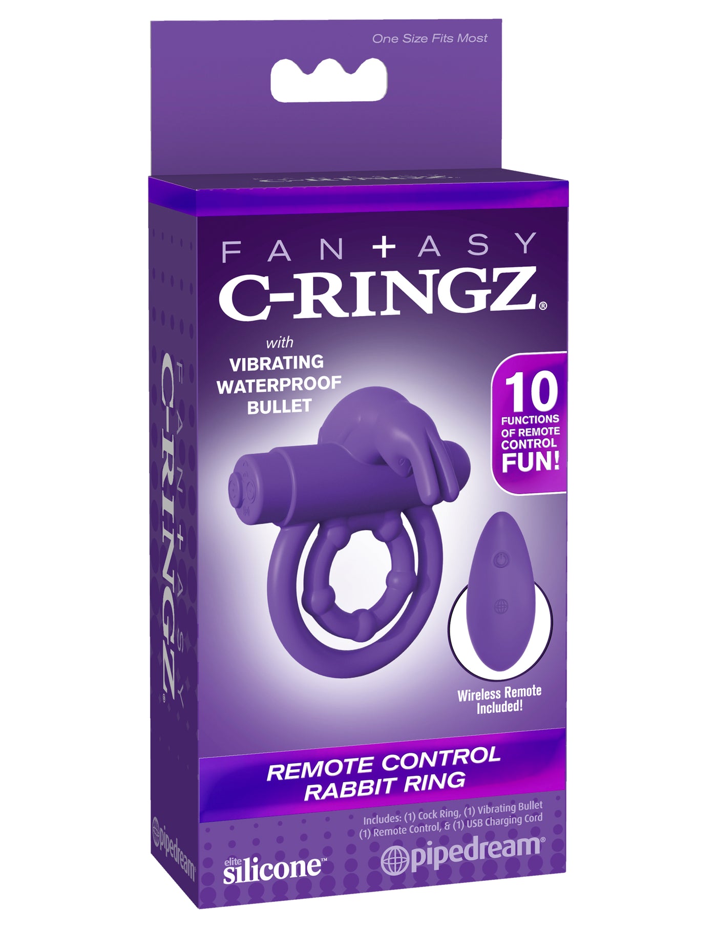 Fantasy C-Ringz Remote Control Rabbit Ring - Purple