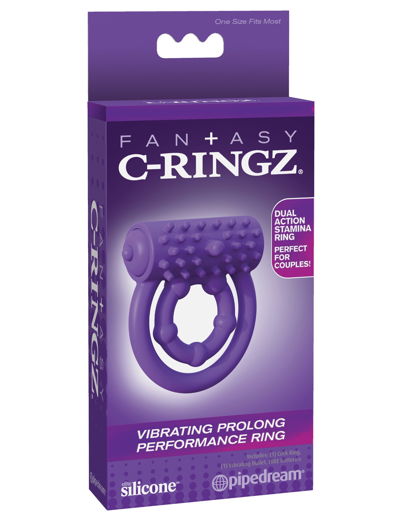 Fantasy C-Ringz Vibrating Prolong Performance Ring - Purple