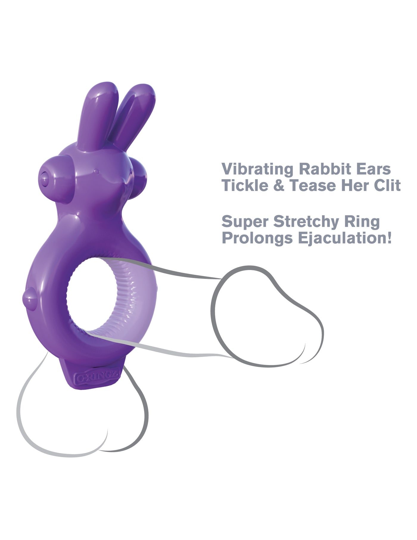 Fantasy C-Ringz Ultimate Rabbit Ring - Purple