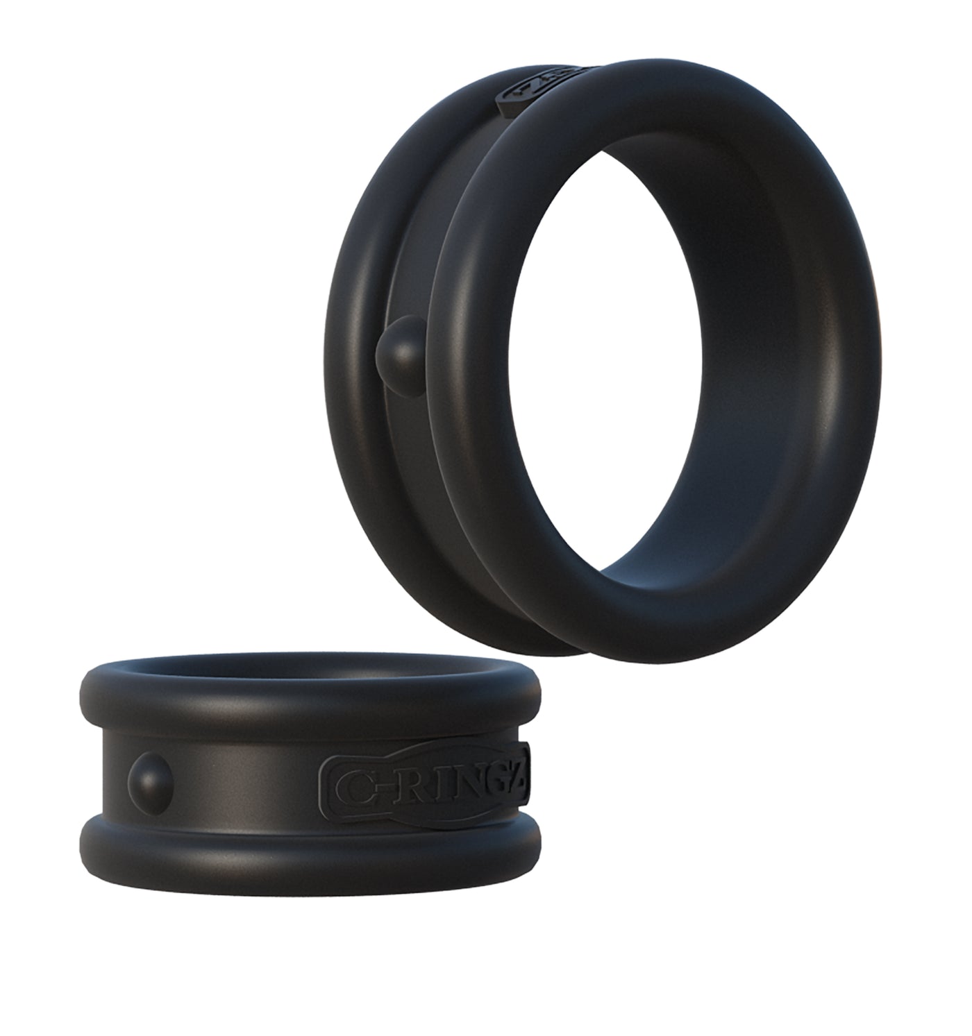 Fantasy C-Ringz Max-Width Silicone Rings - Black