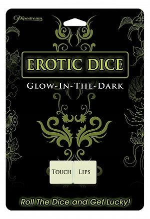 Pipedream Erotic Dice - Glow in the Dark