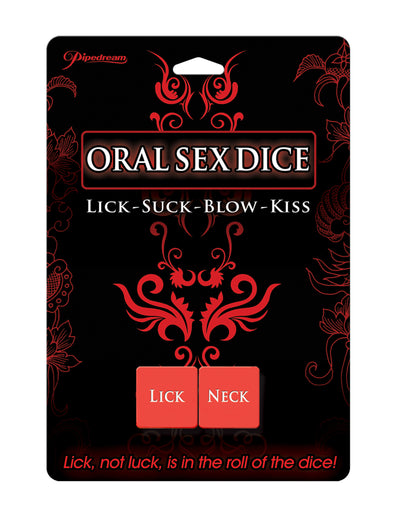 Pipedream Oral Sex Dice - Red