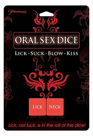 Pipedream Oral Sex Dice - Red