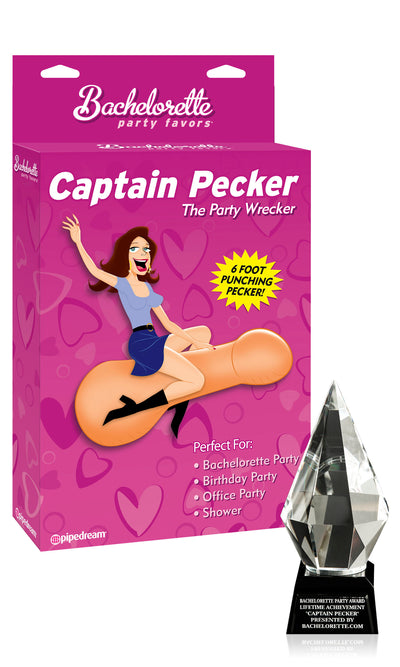 Bachelorette Party Favors Captain Pecker The Inflatable Party Pecker - Light